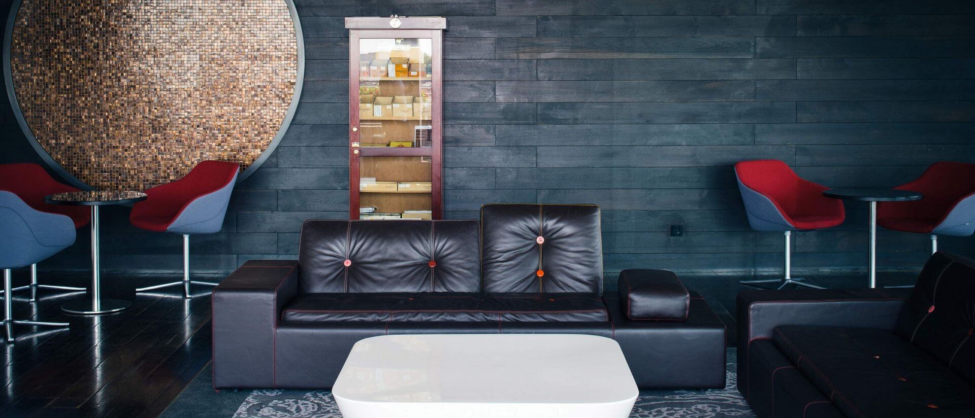 a.lounge leather couch